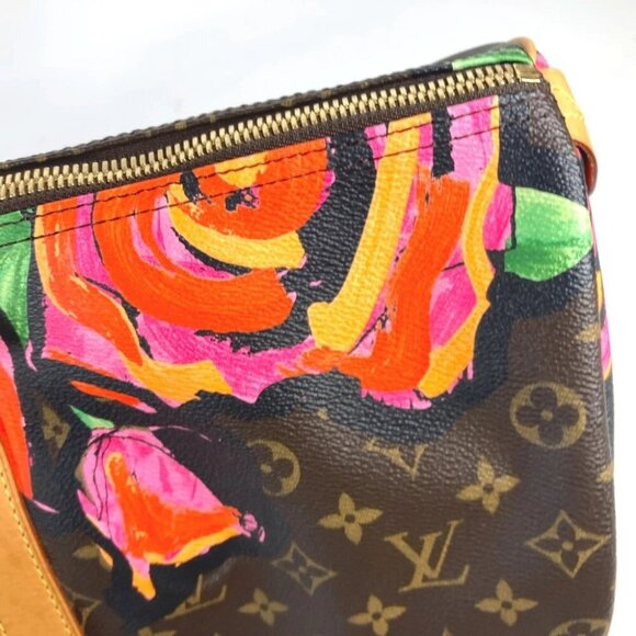 LOUIS VUITTON M48605 Monogram-Rose Keepall50 travel bag Duffle Bag Brown/pink - Picture 8 of 14